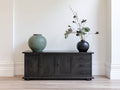 Mobile ingresso - Legno - 180x40x80 cm - Nero - Stile classico moderno