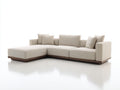 Divano angolare - Tessuto - Legno - 340x175x85 cm - Beige - Stile contemporaneo