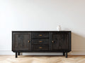 Mobile ingresso - Legno - 180x40x80 cm - Nero - Stile moderno