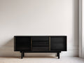 Mobile ingresso - Legno - 160x40x75 cm - Nero - Stile moderno