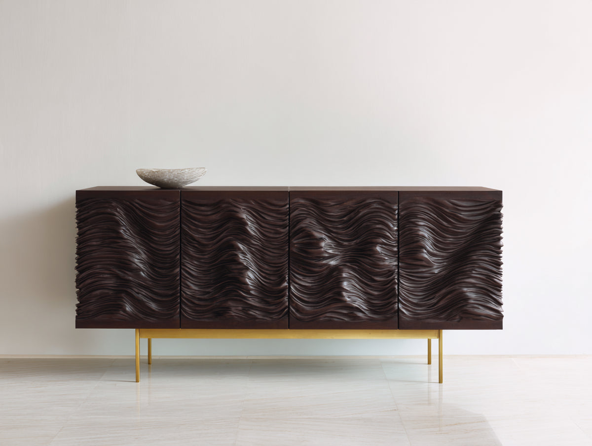 Mobile ingresso - Legno - 200x40x75 cm - Marrone - Stile moderno